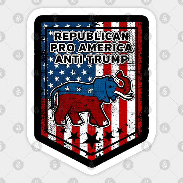 Republican Anti Trump Sticker by RadStar
